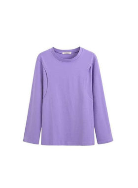 100%纯棉孕妇月子服哺乳喂奶秋衣