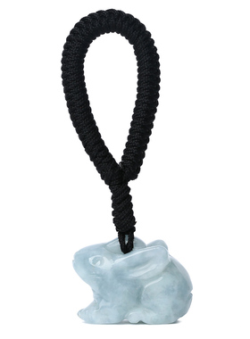 牛年翡翠雕刻生肖1瓶吊坠玉兔