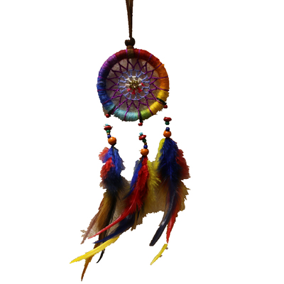 捕梦网手工风铃挂饰羽毛饰品