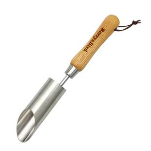 花小白家用木柄不锈钢园艺工具花园种植工具耙子锄头带刻度窄铲