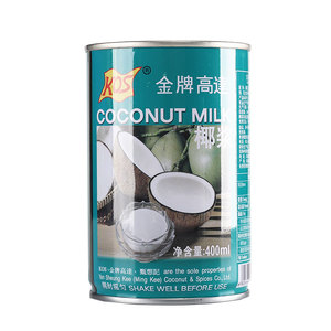 金牌高达椰浆400ml*5罐 水果捞芋圆椰奶西米露奶茶店烘焙家用原料