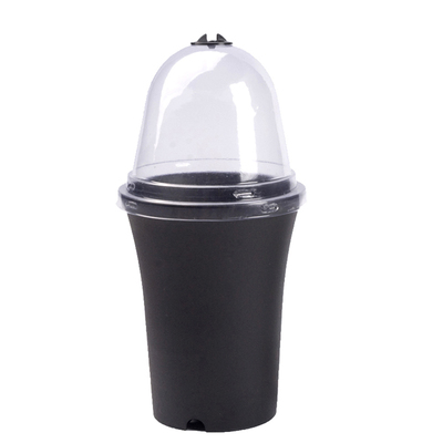 圆口带盖花盆稳定环境保温湿闷养