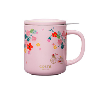 costa新品春日系列专柜同款茶水分离杯ins礼盒玻璃杯咖啡杯陶瓷杯