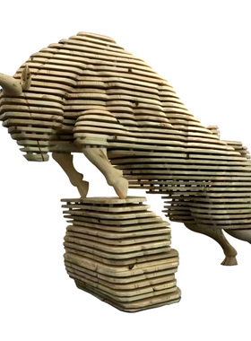 实木雕刻大堂售楼处美陈落地摆件