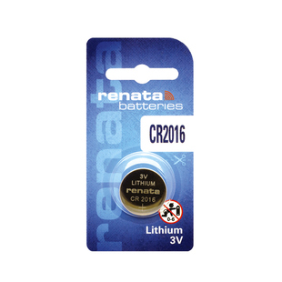 Renata瑞士手表电池CR2016卡西欧小方块G-SHOCK3229/5540/DW-5600/6600/6900/9052精工Y740/天美时纽扣锂电池