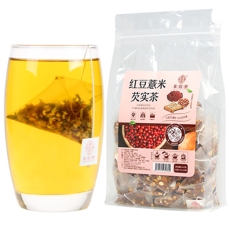 谯韵堂正品红豆薏米芡实茶独立包装三角包赤小豆苡仁湿茶包男女茶