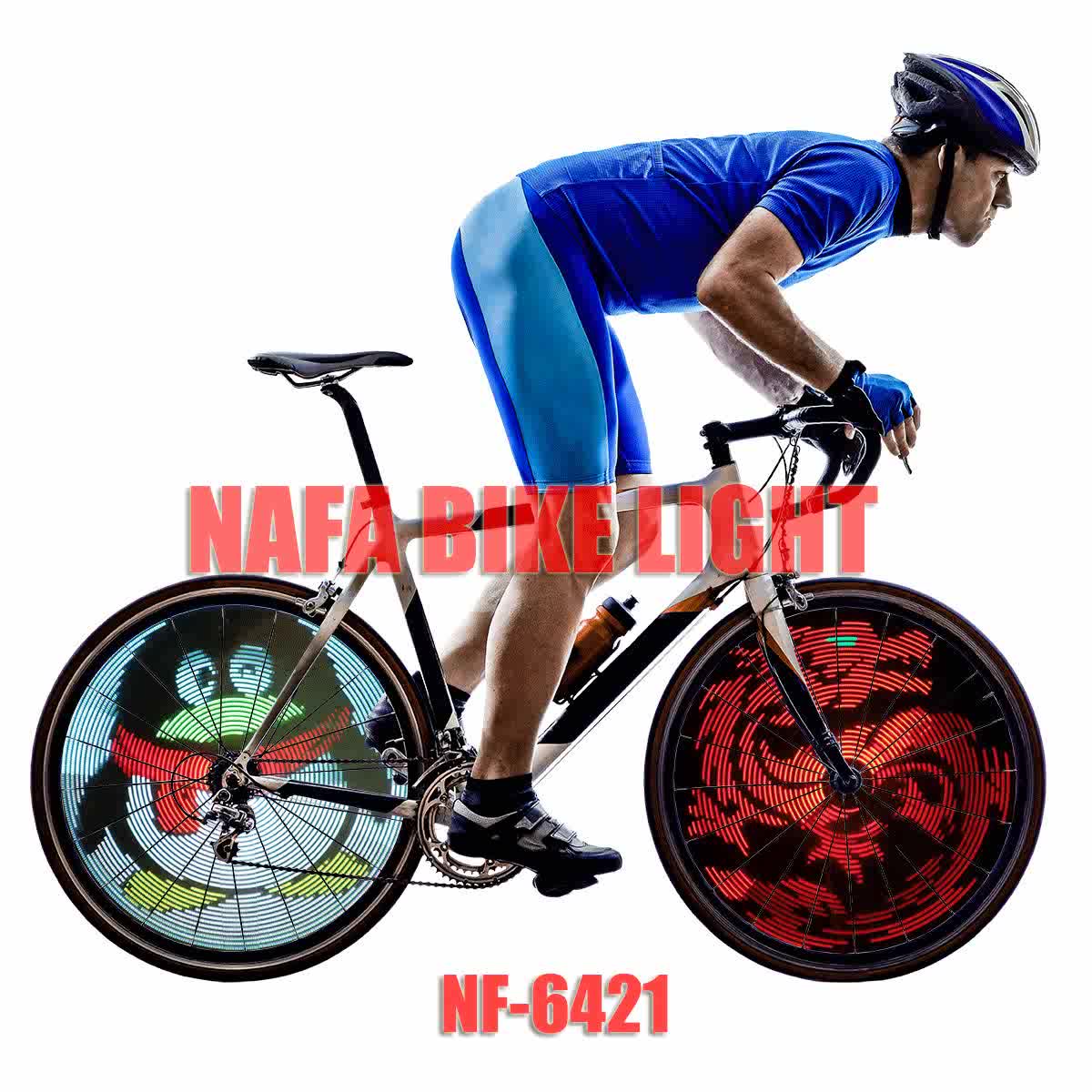 programmable bicycle wheel lights