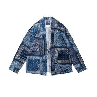 【清仓价/不退换】拼布日系道袍衬衫平田和宏kapital腰果花visvim