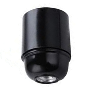 灯具灯饰吊台灯配件国标E27E14电木全牙自锁黑色螺口灯头灯口促销