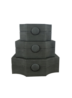 样板房衣帽间摆件玄关木质装饰盒