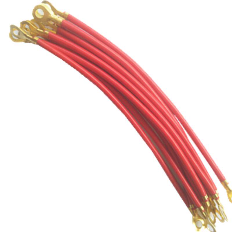 电动车48V60V72V80V电池连接线4.0平纯铜电瓶蓄电池串联线20厘米