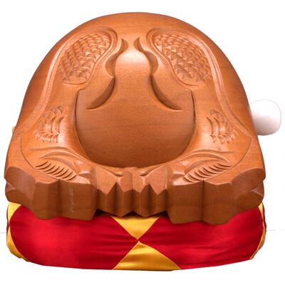 台湾寺庙老式民间乐器木鱼