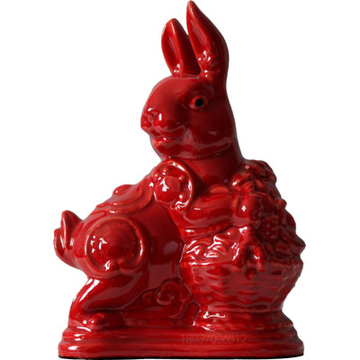 十二生肖陶瓷摆件客厅装饰祝福