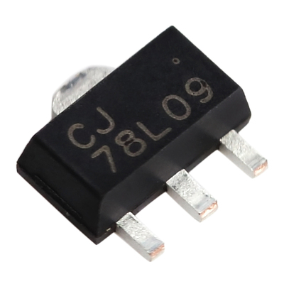 稳压电路CJ78L09线性稳压芯片3%贴片9V/0.1A/0.6W江苏长电SOT-89