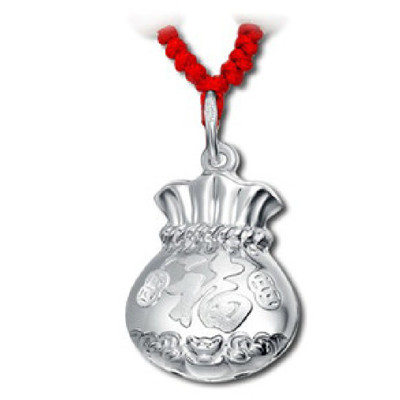状元帽婴儿项链礼品99足银吊坠