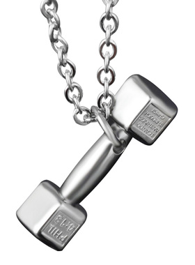 欧美时尚钛钢健身项链女运动饰品