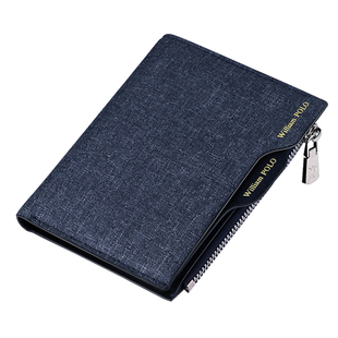 英皇保罗钱包男短款帆布创意卡包驾驶证银包青少年皮夹子驾驶证包