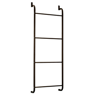 欧润哲浴室门后毛巾挂架 门背式无痕挂钩 卫浴收纳架免打孔挂衣架