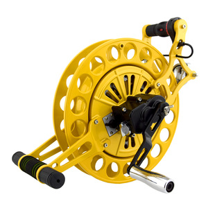 新款胜利镁合金4档变速轮碟刹防倒转轮大风筝助力放飞背带轮正品