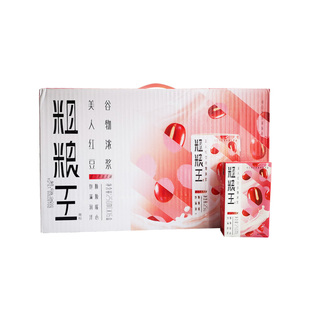 可口可乐粗粮王美人红豆谷物浓浆饮品代餐饮料250ml*16盒原中绿