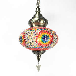 红色灯笼灯咖啡厅特色餐厅酒店阳台民族复古浪漫土耳其吧台大吊灯