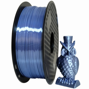 3D打印机材料丝绸质感PLA银蓝色丝绸材料1.75mm太空蓝1KG银色PLA