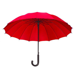 红雨伞出嫁婚礼男女喜庆彩虹伞长柄结婚伞新娘伞红伞红色雨伞