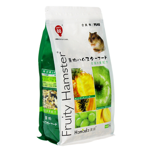 滨田水果仓鼠粮1KG小仓鼠粮金丝熊银狐食物主粮SS粮仓鼠饲料PE40