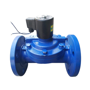 铸铁水用220V电磁电阀锅炉管道电子开关zcs先导式常闭法兰电磁阀