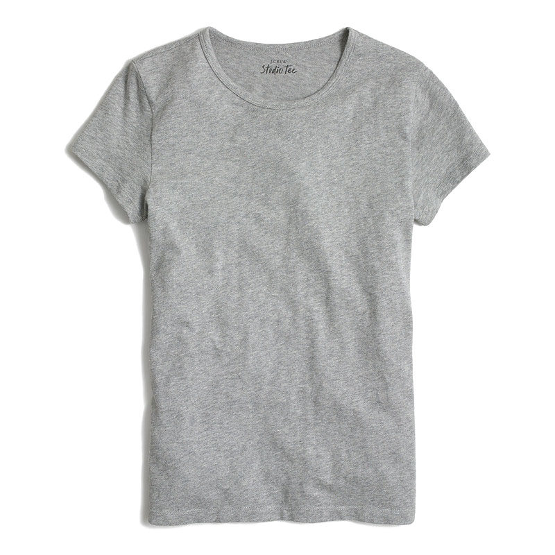 现货  美国J.CREW/JCREW女士经典款式修身百搭净面短袖T恤
