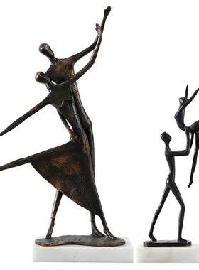 摆件玄关电视柜铜客厅搭配新中式