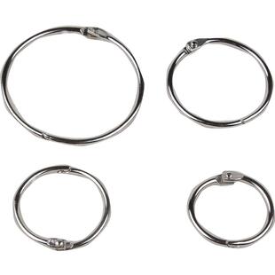 台湾手牌装订圈可拆卸DIY相册卡片圈活页装订圈铁环活页本开口圈