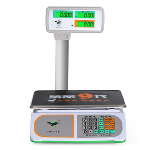 大红鹰电子秤商用超市立杆30kg高精度称重电子称家用卖菜小型台秤