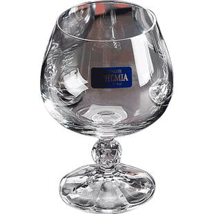 【6只装】捷克BOHEMIA进口水晶玻璃白兰地杯干邑杯洋酒杯轩尼诗杯