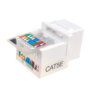 安普型CAT5免打网络模块rj45超五类网线插座六类千兆电话模块面板