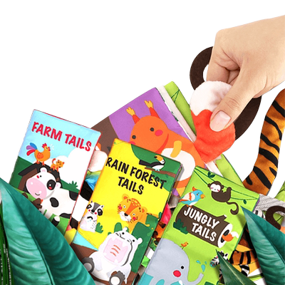 贝恩施婴儿布书尾巴早教益智玩具