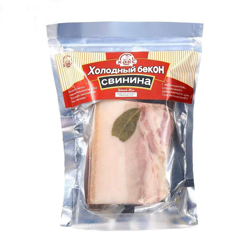 俄罗斯腌制萨洛萨拉生肉生吃烟熏猪白五花肉块俄式下酒菜开袋即食