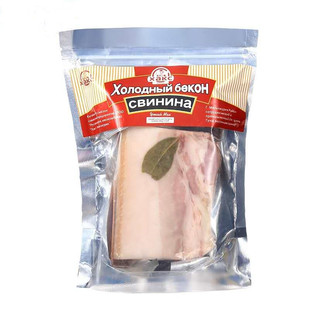 俄罗斯腌制萨洛萨拉生肉生吃烟熏猪白五花肉块俄式下酒菜开袋即食