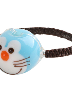 敏匠原创手工编织闺蜜卡通戒指