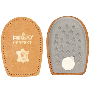 德国进口PEDAG真皮后跟垫羊皮乳胶足跟垫脚跟垫内增高鞋垫1厘米