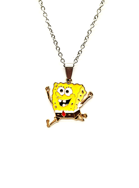 SONGMENG自制 海绵宝宝派大星情侣项链ins日系卡通可爱男女吊坠