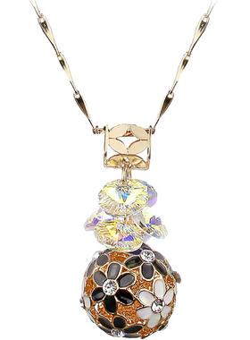 鸿澜奥地利水晶圆球女短款日韩版