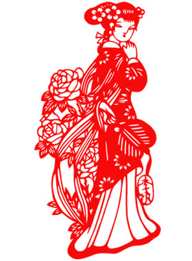 中国风特色剪纸窗花宝合