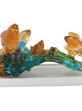 六合春琉璃如意商务贺寿工艺礼品