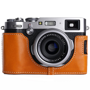 台湾TP原创 Fujifilm富士X100F相机包 皮套 手柄 底座 真皮保护套