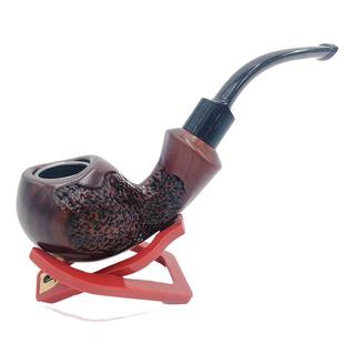 弯式金属烟斗锅子 过滤老式烟袋旱烟丝斗 可拆卸胶木烟斗弯式