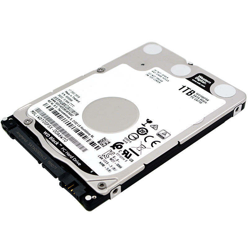 WD/西数 WD10SPSX 1TB 2.5寸黑盘1T 笔记本7MM机械硬盘7200转64M
