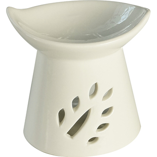 白瓷香薰炉精油灯卧室陶瓷家用蜡烛香薰炉复古养生会所