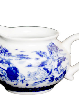 大埔馨明园青花瓷茶具竹林七贤