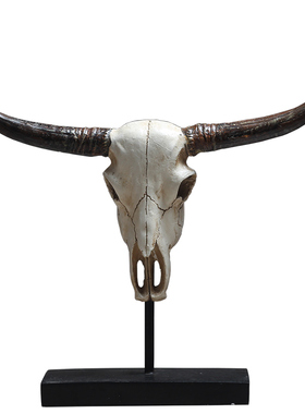 牛角欧式风客厅玄关店铺软装摆件